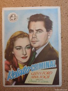 Cinema: FOLLETO DE MANO DE LA PELICULA RELATO CRIMINAL